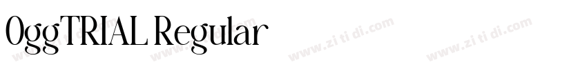 OggTRIAL Regular字体转换 OggTRIAL Regular字体转换